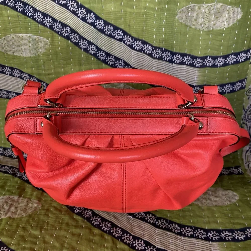 Kate Spade Flame Red Five Points Camille Large Crossbody/ Shoulder Bag